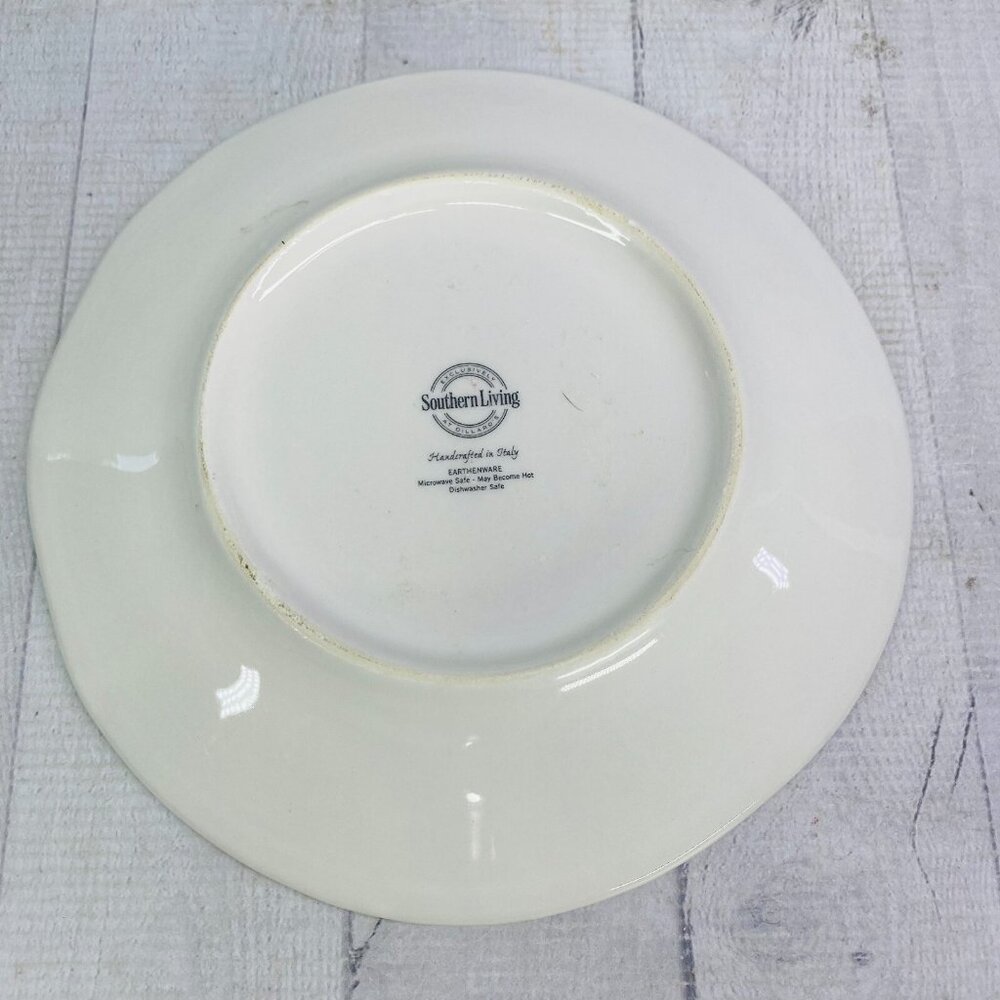 Southern Living ROOSTER Chicken Hand Crafted Italy Farmhouse Lunch Plate Set 5 - Picture 7 of 16